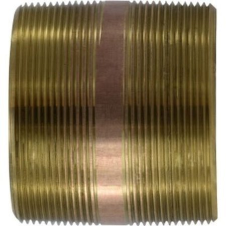 MIDLAND METAL 4 X 6 RED BRASS NIPPLE 40234